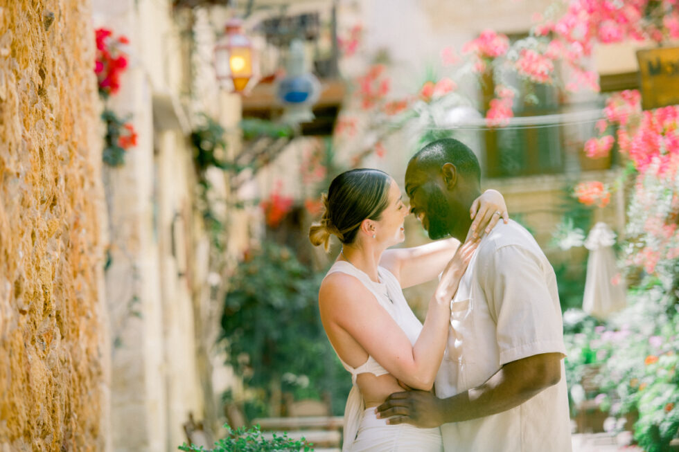 Engaged couple Crete
