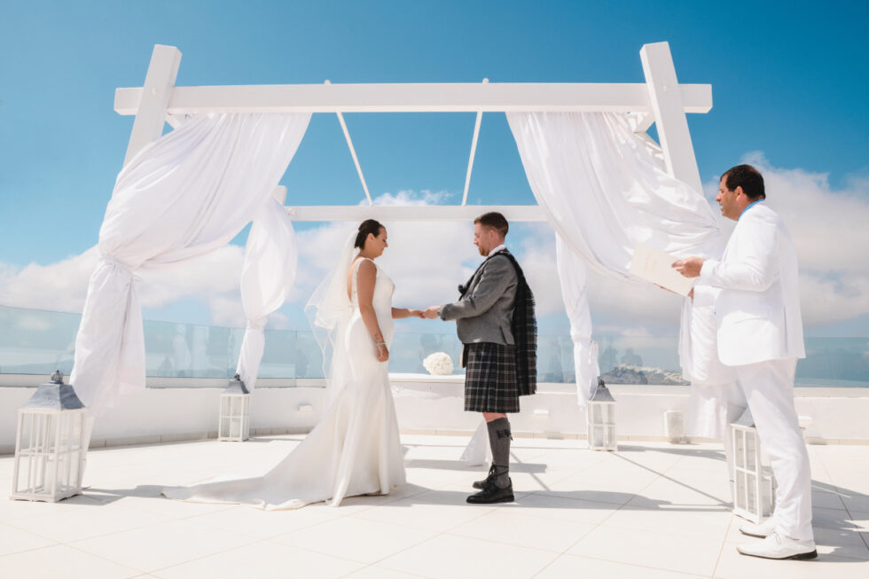 Santorini wedding
