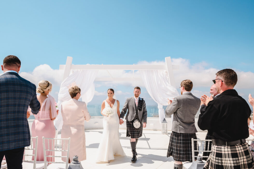Scottish bride groom